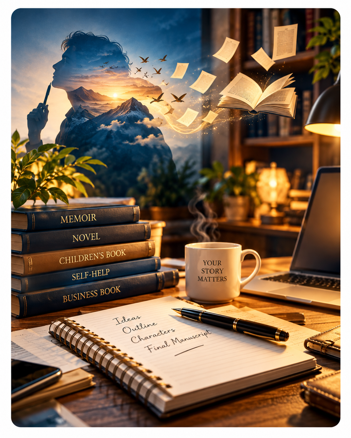 Professional ghostwriting and manuscript creation