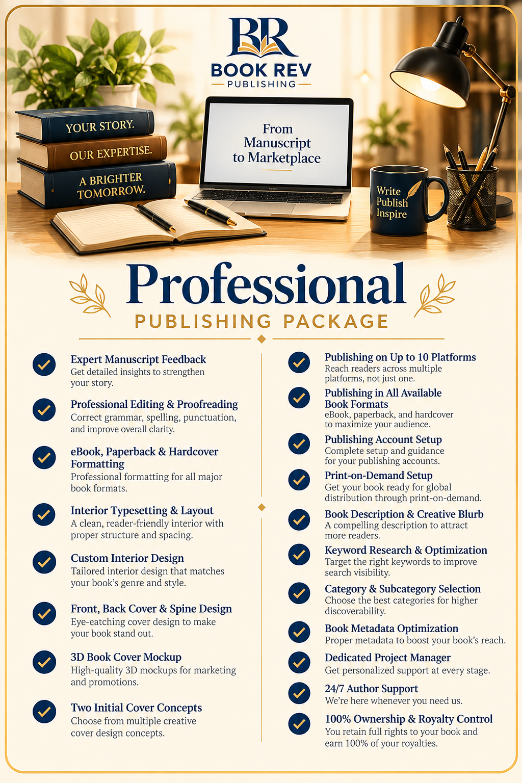 Book Rev Publishing Professional Publishing Package